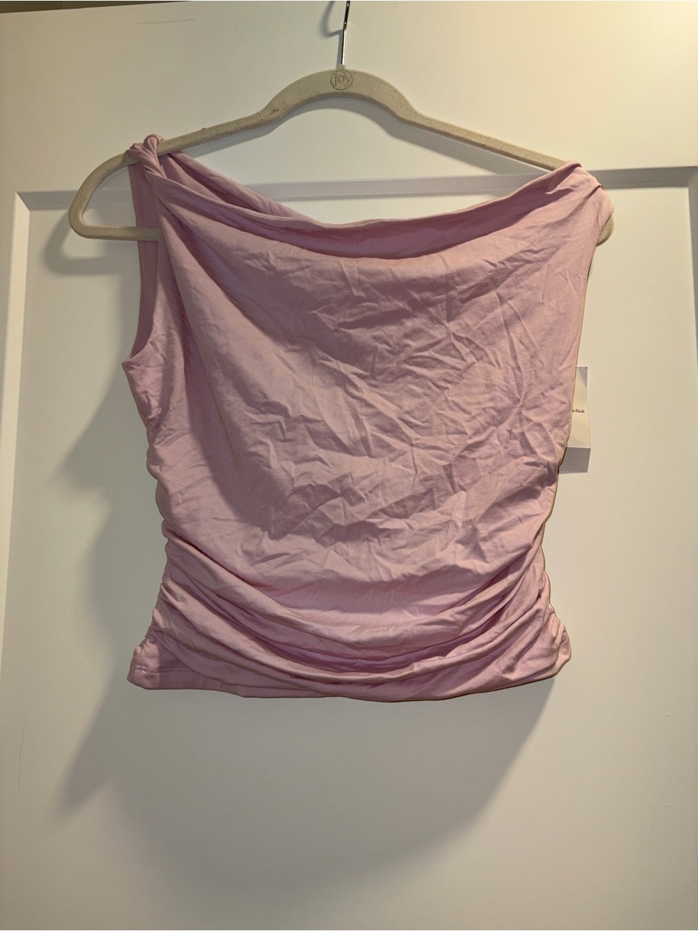 Abercrombie & Fitch Light Pink Draped Sleeveless Tank